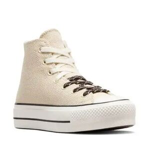 *NWOT* Converse Chuck Taylor All Lift Beige White Canvas & Leather